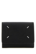 MAISON MARGIELA Mini Leather Wallet with Quattro Stitching - 8.5 CM x 10.5 CM x 2.5 CM