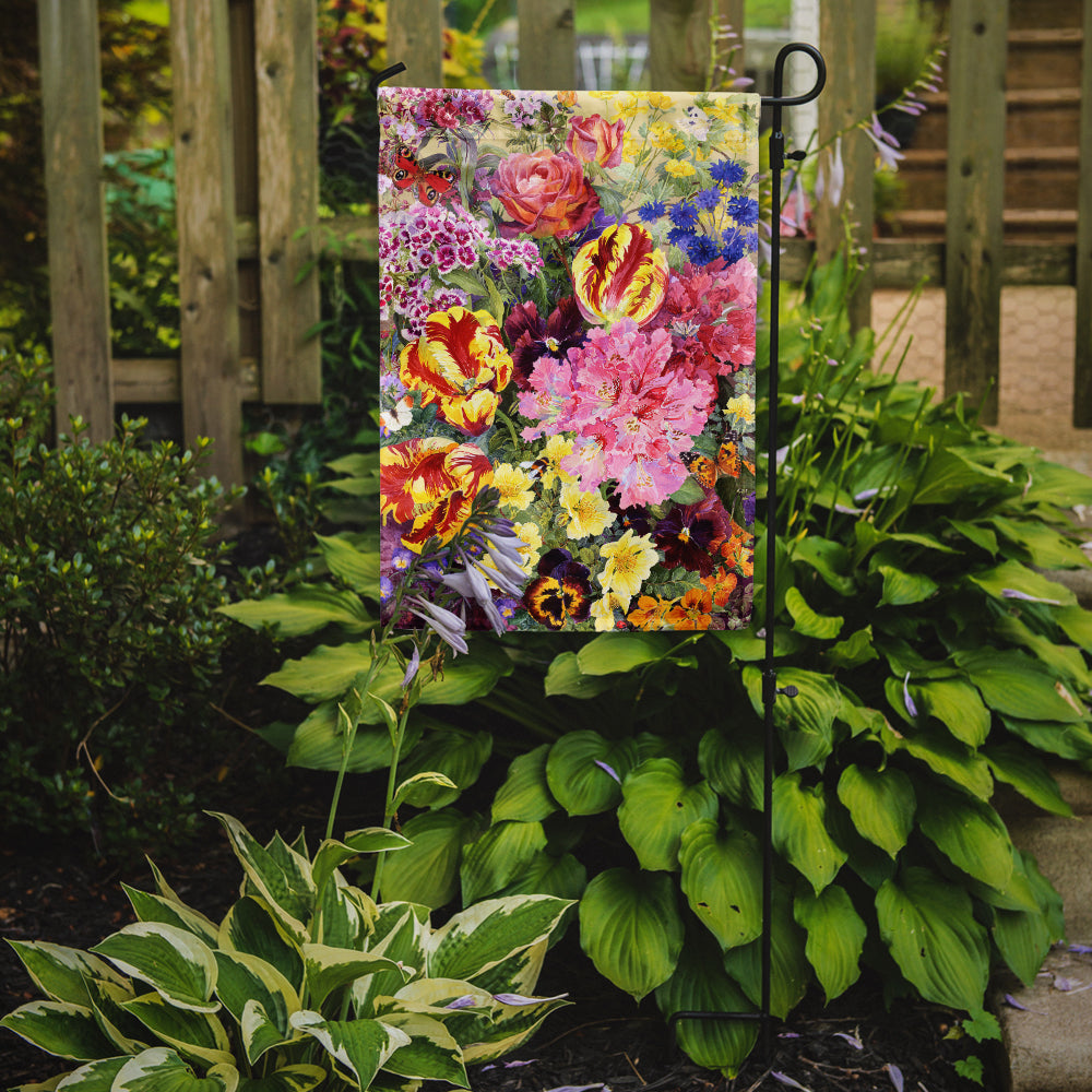 Summer Floral by Anne Searle Garden Flag Mailbox Decorative Yard Banner Outside Patio Artwork for Flower Beds, Garden Size, Multicolor