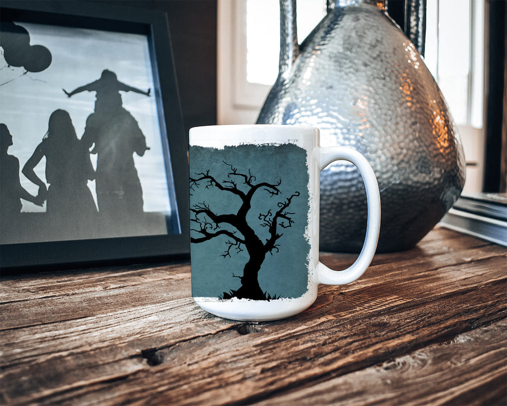 Monster Mash with Mummy Halloween Ceramic Coffee Mug 15 oz Decorative Large C Handle Mug Cup for Tea, Cocoa Hot Chocolate
