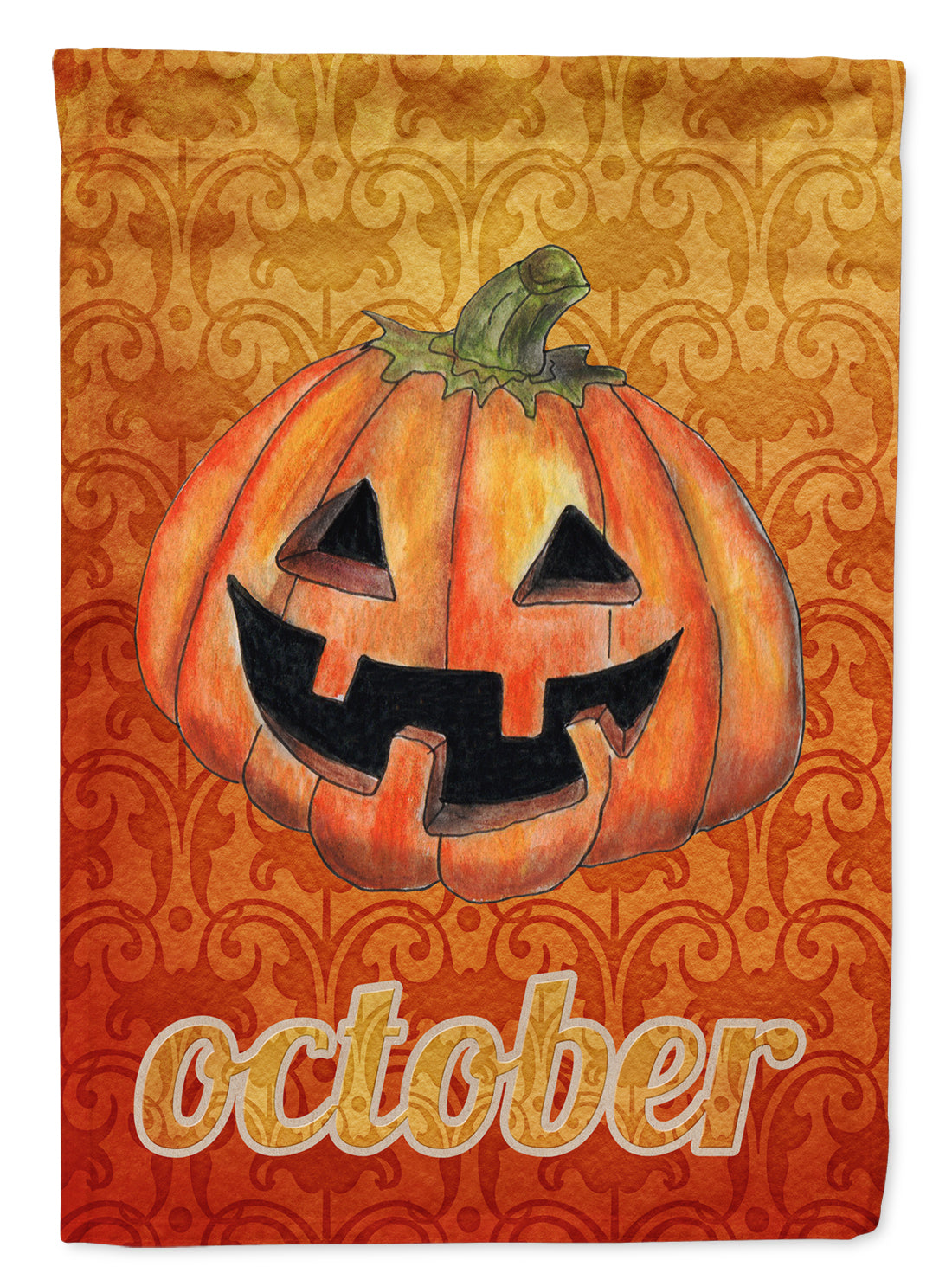 October Pumpkin Halloween Garden Flag Mailbox Decorative Yard Banner Outside Patio Artwork for Flower Beds, Garden Size, Multicolor