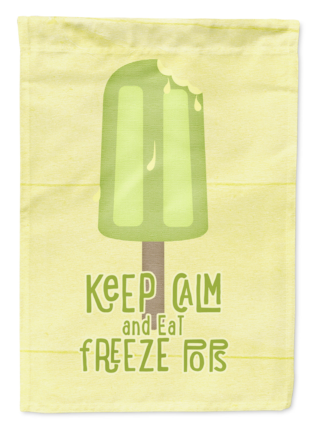 Keep Calm and Eat Freeze Pops Popsicle Garden Flag Mailbox Decorative Yard Banner Outside Patio Artwork for Flower Beds, Garden Size, Multicolor