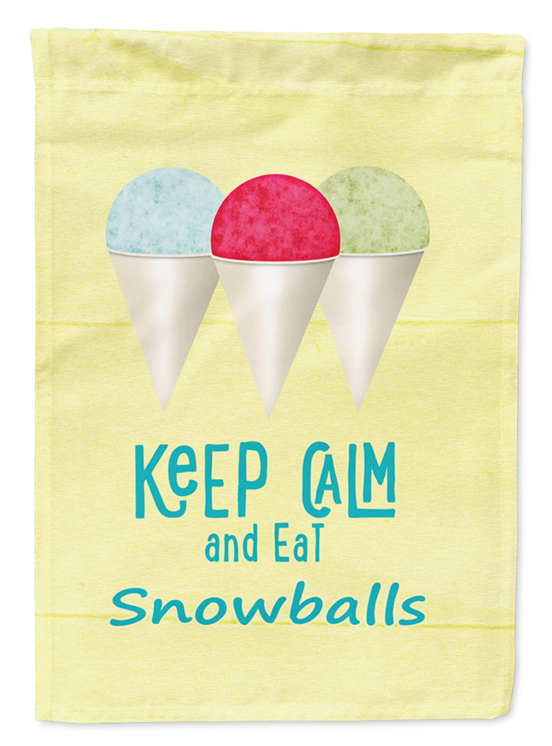 Keep calm and eat snowballs Garden Flag Mailbox Decorative Yard Banner Outside Patio Artwork for Flower Beds, Garden Size, Multicolor