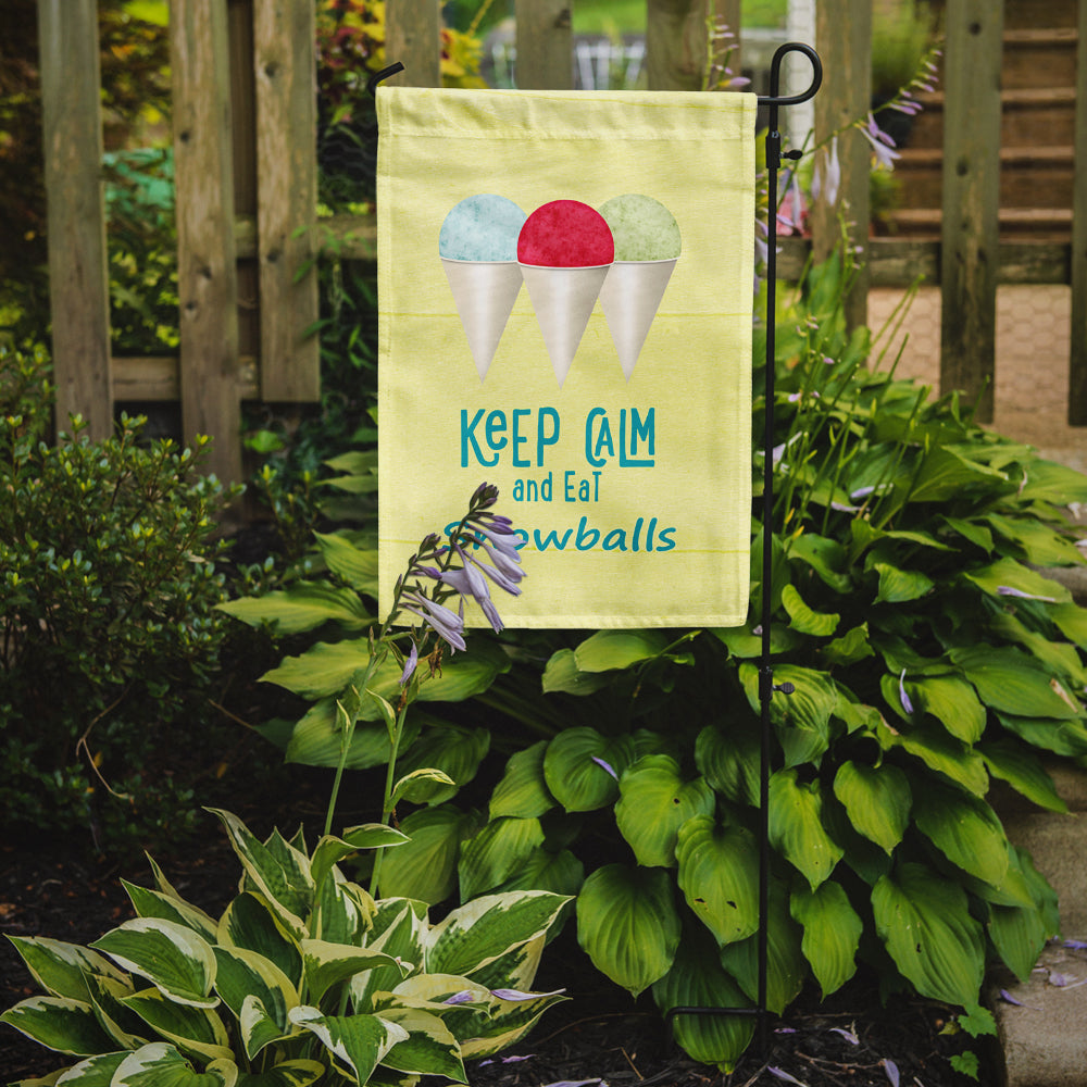 Keep calm and eat snowballs Garden Flag Mailbox Decorative Yard Banner Outside Patio Artwork for Flower Beds, Garden Size, Multicolor