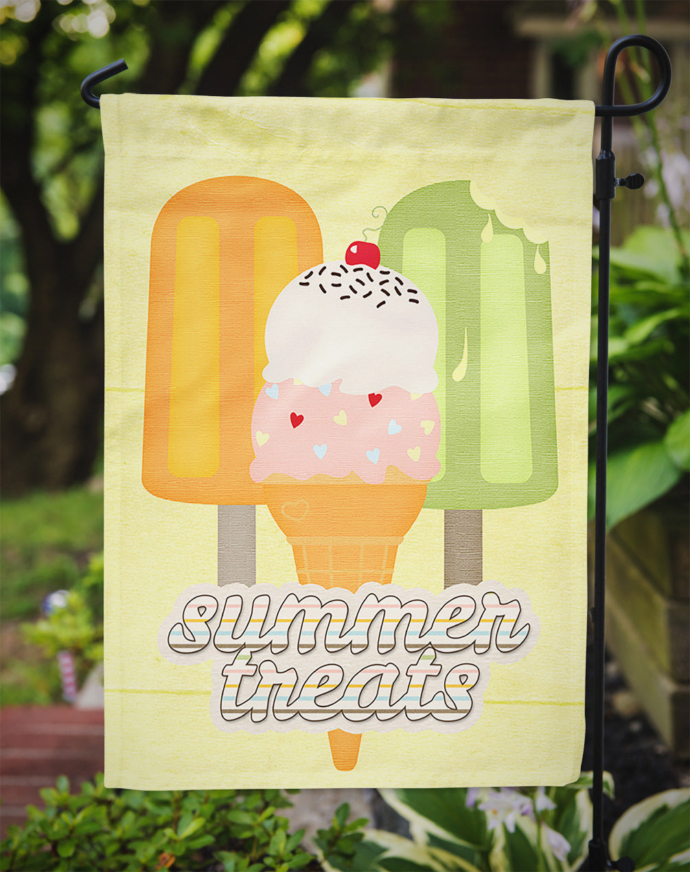 Summer Treats Garden Flag Mailbox Decorative Yard Banner Outside Patio Artwork for Flower Beds, Garden Size, Multicolor