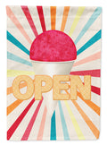 Snowball Snow cone stand Open Garden Flag Mailbox Decorative Yard Banner Outside Patio Artwork for Flower Beds, Garden Size, Multicolor