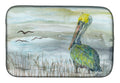 Pelican Watercolor Dish Drying Mat Absorbent Dish Drying Mat Pad for Kitchen Counter Dish Drainer Mat for Countertop, 14 x 21", Multicolor