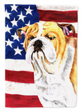 USA American Flag with Bulldog English Garden Flag Mailbox Decorative Yard Banner Outside Patio Artwork for Flower Beds, Garden Size, Multicolor