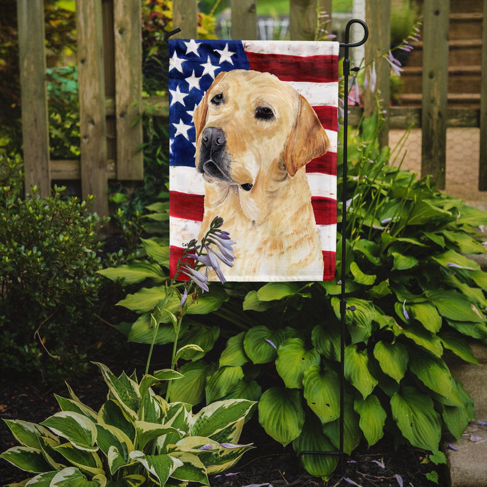USA American Flag with Labrador Garden Flag Mailbox Decorative Yard Banner Outside Patio Artwork for Flower Beds, Garden Size, Multicolor