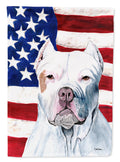 USA American Flag with Pit Bull Garden Flag Mailbox Decorative Yard Banner Outside Patio Artwork for Flower Beds, Garden Size, Multicolor