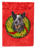 Australian Cattle Dog Christmas Wreath Garden Flag Mailbox Decorative Yard Banner Outside Patio Artwork for Flower Beds, Garden Size, Multicolor