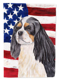 USA American Flag with Cavalier Spaniel Garden Flag Mailbox Decorative Yard Banner Outside Patio Artwork for Flower Beds, Garden Size, Multicolor