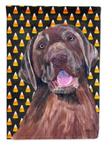 Labrador Chocolate Candy Corn Halloween Portrait Garden Flag Mailbox Decorative Yard Banner Outside Patio Artwork for Flower Beds, Garden Size, Multicolor