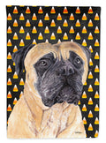 Mastiff Candy Corn Halloween Portrait Garden Flag Mailbox Decorative Yard Banner Outside Patio Artwork for Flower Beds, Garden Size, Multicolor