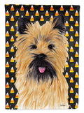 Cairn Terrier Candy Corn Halloween Portrait Garden Flag Mailbox Decorative Yard Banner Outside Patio Artwork for Flower Beds, Garden Size, Multicolor