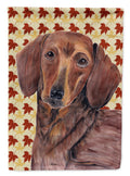 Dachshund Fall Leaves Portrait Garden Flag Mailbox Decorative Yard Banner Outside Patio Artwork for Flower Beds, Garden Size, Multicolor