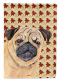 Pug Fall Leaves Portrait Garden Flag Mailbox Decorative Yard Banner Outside Patio Artwork for Flower Beds, Garden Size, Multicolor