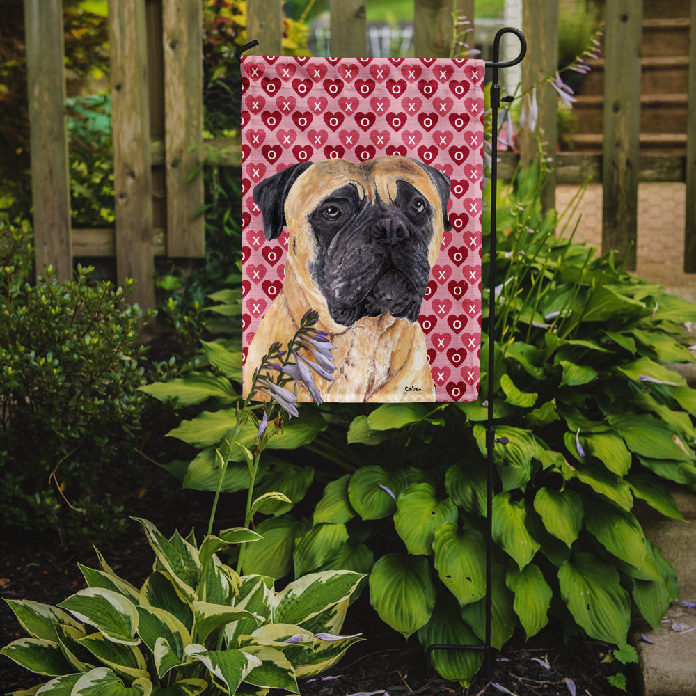 Mastiff Hearts Love and Valentine's Day Portrait Garden Flag Mailbox Decorative Yard Banner Outside Patio Artwork for Flower Beds, Garden Size, Multicolor