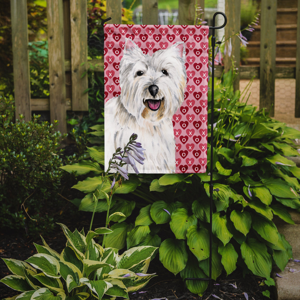 Westie Hearts Love and Valentine's Day Portrait Garden Flag Mailbox Decorative Yard Banner Outside Patio Artwork for Flower Beds, Garden Size, Multicolor