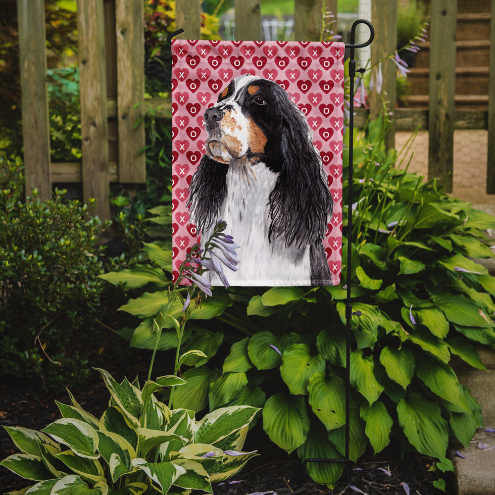 Springer Spaniel Hearts Love Valentine's Day Garden Flag Mailbox Decorative Yard Banner Outside Patio Artwork for Flower Beds, Garden Size, Multicolor
