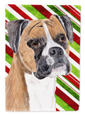 Boxer Candy Cane Holiday Christmas Garden Flag Mailbox Decorative Yard Banner Outside Patio Artwork for Flower Beds, Garden Size, Multicolor