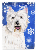Westie Winter Snowflakes Holiday Garden Flag Mailbox Decorative Yard Banner Outside Patio Artwork for Flower Beds, Garden Size, Multicolor