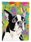 Boston Terrier Easter Eggtravaganza Garden Flag Mailbox Decorative Yard Banner Outside Patio Artwork for Flower Beds, Garden Size, Multicolor