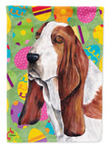 Basset Hound Easter Eggtravaganza Garden Flag Mailbox Decorative Yard Banner Outside Patio Artwork for Flower Beds, Garden Size, Multicolor