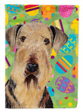 Airedale Easter Eggtravaganza Garden Flag Mailbox Decorative Yard Banner Outside Patio Artwork for Flower Beds, Garden Size, Multicolor