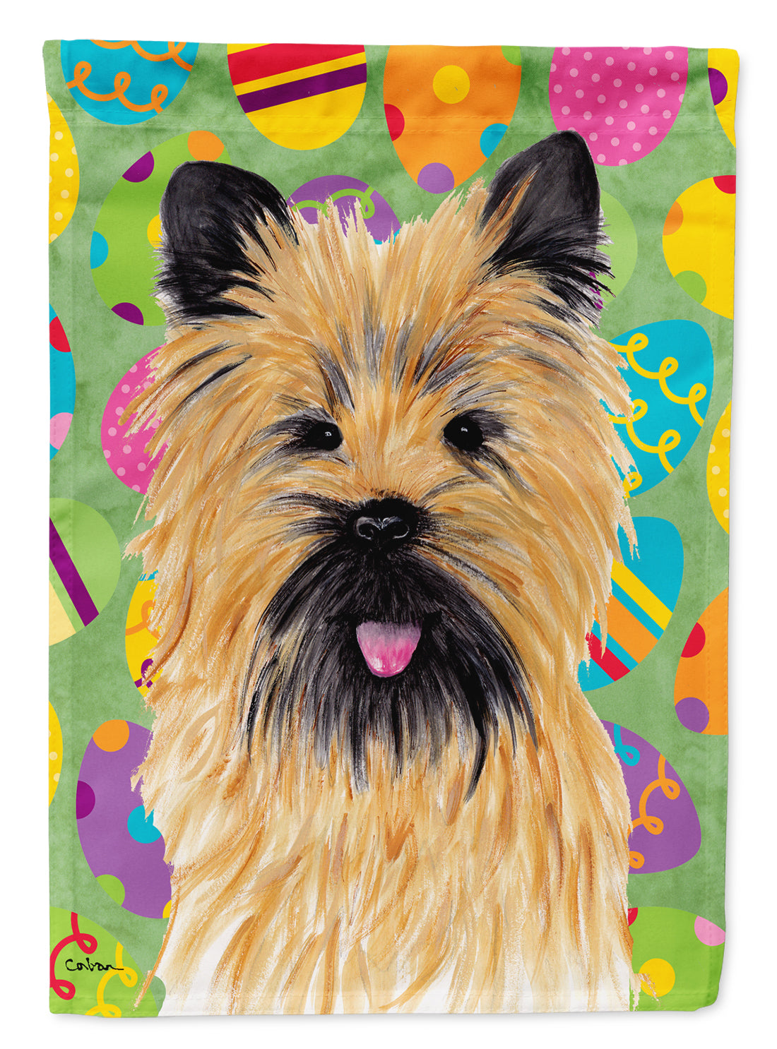 Cairn Terrier Easter Eggtravaganza Garden Flag Mailbox Decorative Yard Banner Outside Patio Artwork for Flower Beds, Garden Size, Multicolor