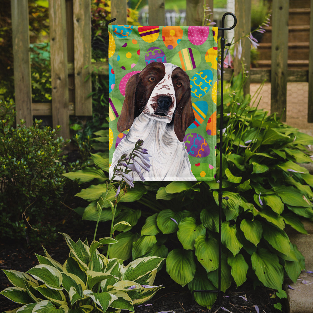 Welsh Springer Spaniel Easter Eggtravaganza Garden Flag Mailbox Decorative Yard Banner Outside Patio Artwork for Flower Beds, Garden Size, Multicolor