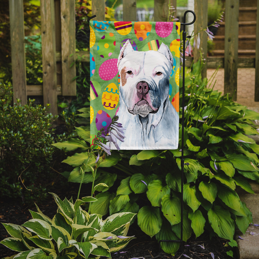 Pit Bull Easter Eggtravaganza Garden Flag Mailbox Decorative Yard Banner Outside Patio Artwork for Flower Beds, Garden Size, Multicolor