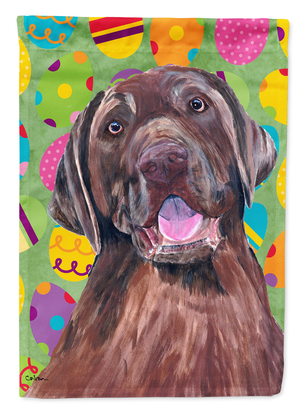 Labrador Easter Eggtravaganza Garden Flag Mailbox Decorative Yard Banner Outside Patio Artwork for Flower Beds, Garden Size, Multicolor