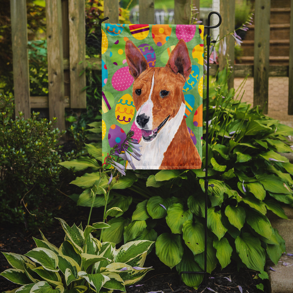 Basenji Easter Eggtravaganza Garden Flag Mailbox Decorative Yard Banner Outside Patio Artwork for Flower Beds, Garden Size, Multicolor