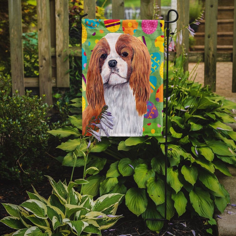 Cavalier Spaniel Easter Eggtravaganza Garden Flag Mailbox Decorative Yard Banner Outside Patio Artwork for Flower Beds, Garden Size, Multicolor