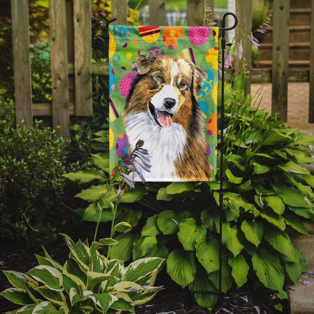 Australian Shepherd Easter Eggtravaganza Garden Flag Mailbox Decorative Yard Banner Outside Patio Artwork for Flower Beds, Garden Size, Multicolor