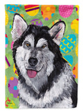 Alaskan Malamute Easter Eggtravaganza Garden Flag Mailbox Decorative Yard Banner Outside Patio Artwork for Flower Beds, Garden Size, Multicolor