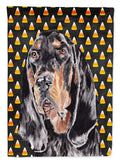 Black and Tan Coonhound  Candy Corn Halloween Garden Flag Mailbox Decorative Yard Banner Outside Patio Artwork for Flower Beds, Garden Size, Multicolor