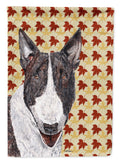 Bull Terrier Fall Leaves Garden Flag Mailbox Decorative Yard Banner Outside Patio Artwork for Flower Beds, Garden Size, Multicolor