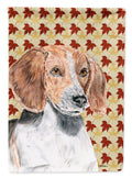 English Foxhound Fall Leaves Garden Flag Mailbox Decorative Yard Banner Outside Patio Artwork for Flower Beds, Garden Size, Multicolor