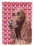 Irish Setter Hearts and Love Garden Flag Mailbox Decorative Yard Banner Outside Patio Artwork for Flower Beds, Garden Size, Multicolor