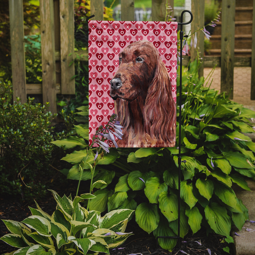 Irish Setter Hearts and Love Garden Flag Mailbox Decorative Yard Banner Outside Patio Artwork for Flower Beds, Garden Size, Multicolor