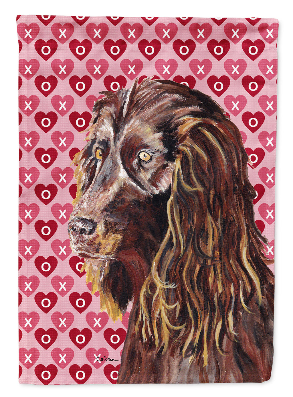 Boykin Spaniel Hearts and Love Garden Flag Mailbox Decorative Yard Banner Outside Patio Artwork for Flower Beds, Garden Size, Multicolor