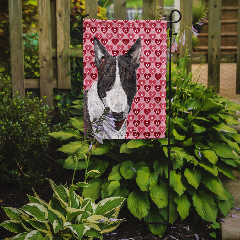 Bull Terrier Hearts and Love Garden Flag Mailbox Decorative Yard Banner Outside Patio Artwork for Flower Beds, Garden Size, Multicolor