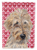 Golden Doodle Hearts and Love Garden Flag Mailbox Decorative Yard Banner Outside Patio Artwork for Flower Beds, Garden Size, Multicolor