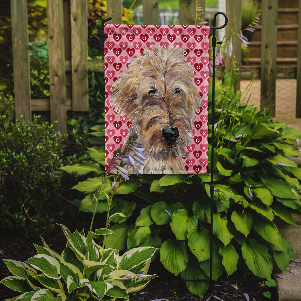 Golden Doodle Hearts and Love Garden Flag Mailbox Decorative Yard Banner Outside Patio Artwork for Flower Beds, Garden Size, Multicolor