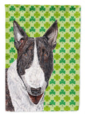 Bull Terrier Lucky Shamrock St. Patrick's Day Garden Flag Mailbox Decorative Yard Banner Outside Patio Artwork for Flower Beds, Garden Size, Multicolor