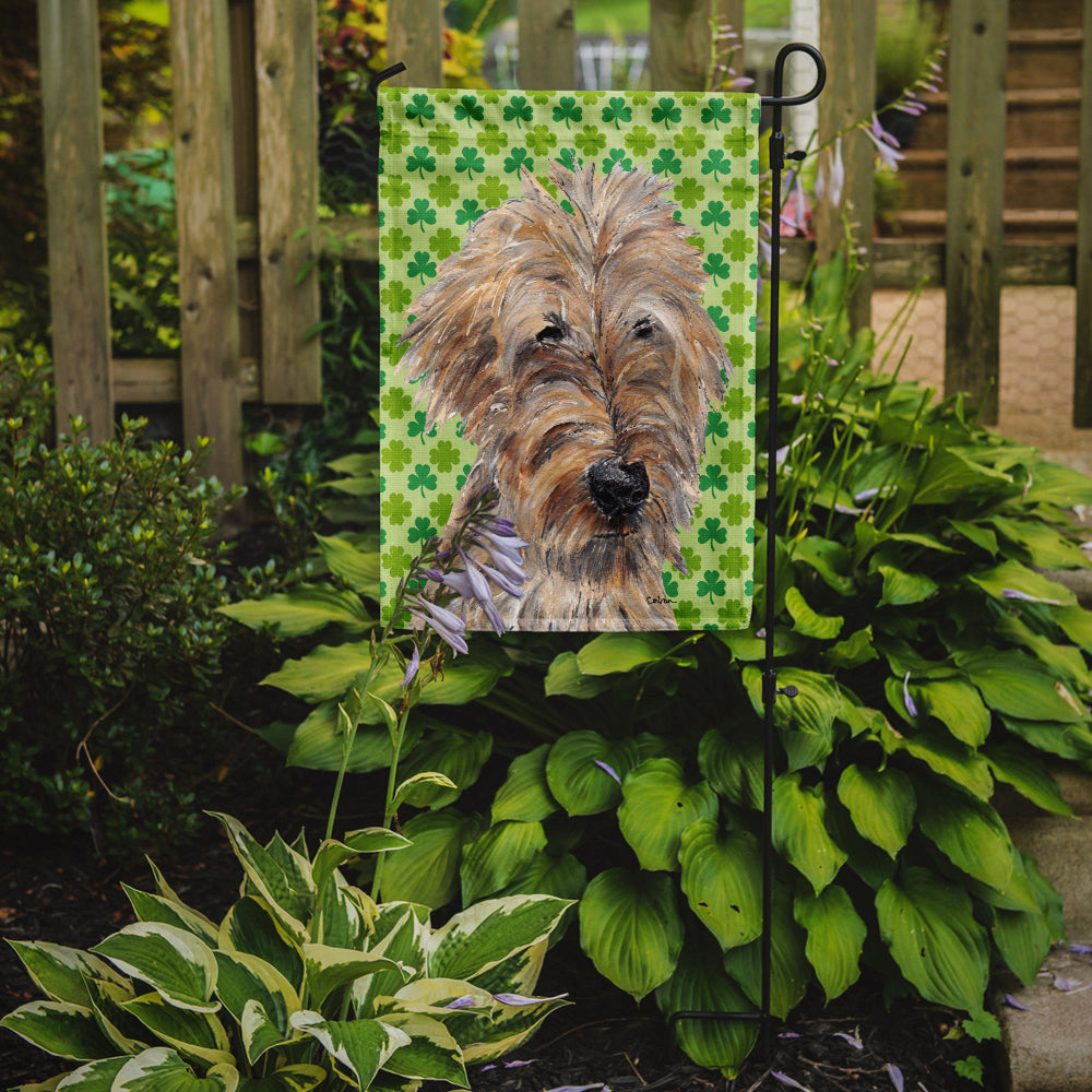 Golden Doodle Lucky Shamrock St. Patrick's Day Garden Flag Mailbox Decorative Yard Banner Outside Patio Artwork for Flower Beds, Garden Size, Multicolor