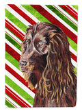Boykin Spaniel Candy Cane Christmas Garden Flag Mailbox Decorative Yard Banner Outside Patio Artwork for Flower Beds, Garden Size, Multicolor