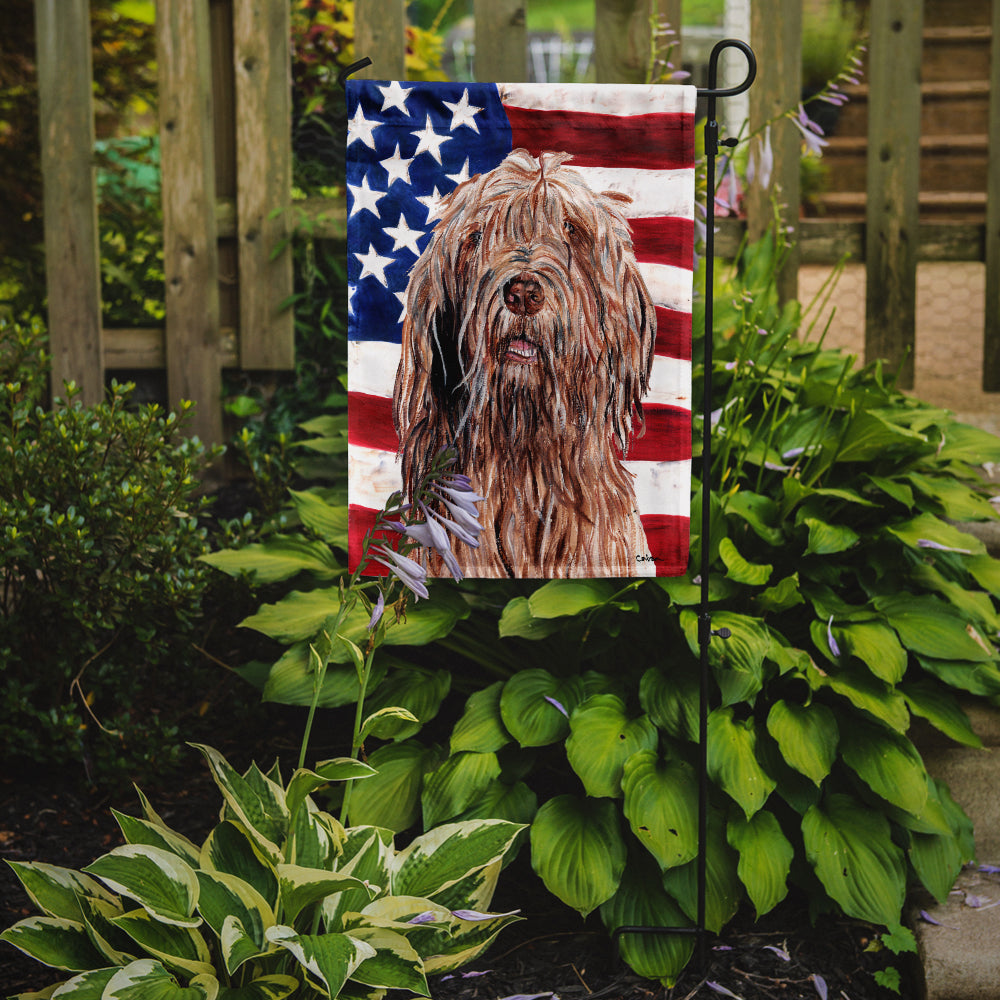 Otterhound with American Flag USA Garden Flag Mailbox Decorative Yard Banner Outside Patio Artwork for Flower Beds, Garden Size, Multicolor