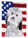 Havanese with American Flag USA Garden Flag Mailbox Decorative Yard Banner Outside Patio Artwork for Flower Beds, Garden Size, Multicolor